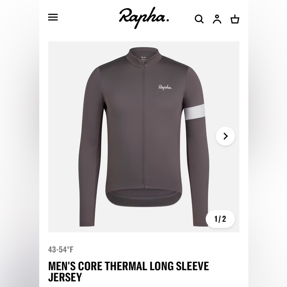 Rapha Men’s CoreThermal Long Sleeve Jersey